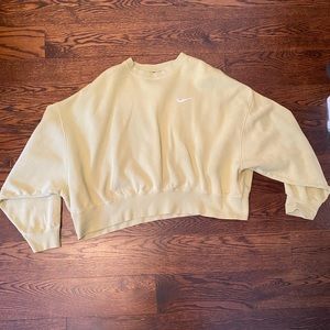 Nike pale yellow sweatshirt